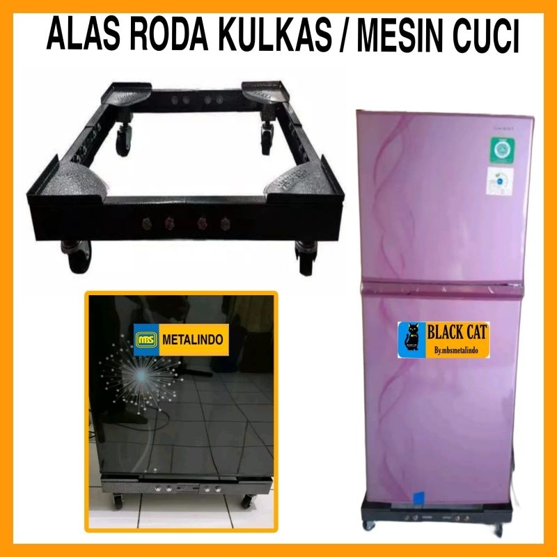 Roda Besi Alas Kulkas Tatakan Mesin Cuci Roda Mesin Cuci