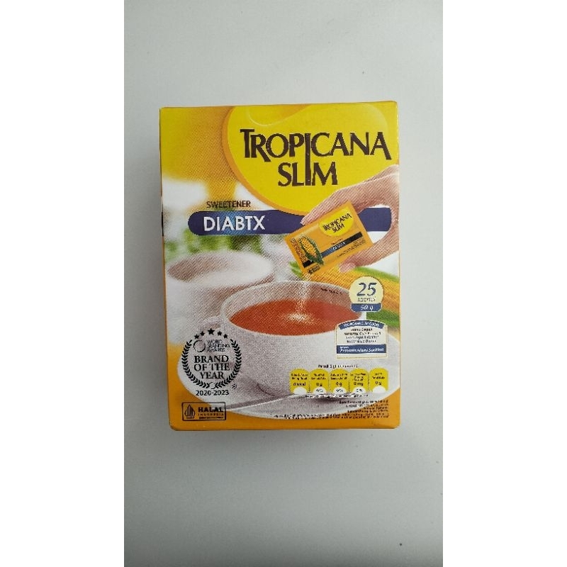 

TROPICANA SLIM 25sachet (bantu cegah konsumsi gula berlebihan untuk jaga&kontrol kadar gula darah)