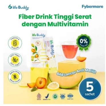 Life Buddy fybermore minuman fiber 5 Sachet gluten