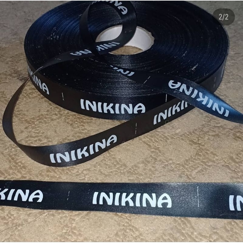 

label baju custom satin hitam lebar 1,3cm