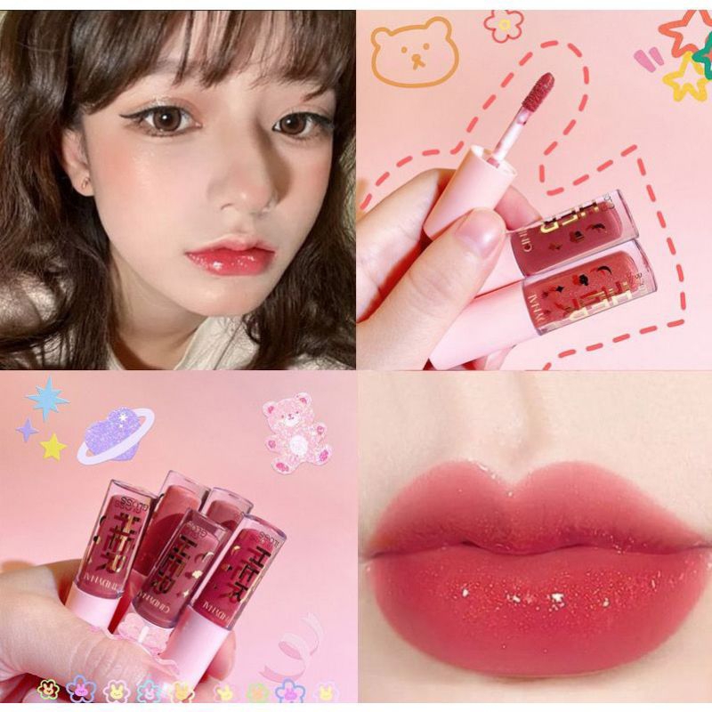 INSTANT COD MEDAN TERMURAH CINDYNAL HER Lipstick Lip Gloss Lip Glaze Waterproof Glitter Bibir Young 