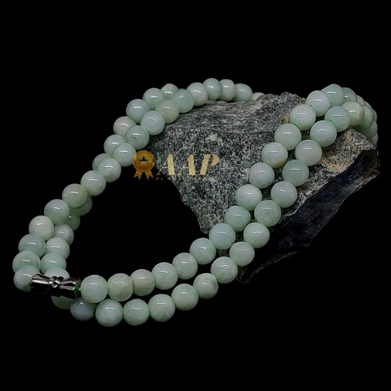 Kalung giok burma jadeite jade type A Kalung pria Kalung wanita Kalung batu giok asli Myanmar burma