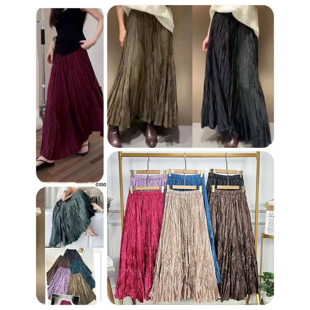 ROK SLIKY ORGANZA POLOS FULL PINGGANGNYA KARET KELILING MODEL ROK A NGEMBANG PREMIUM WANITA BAWAHAN 