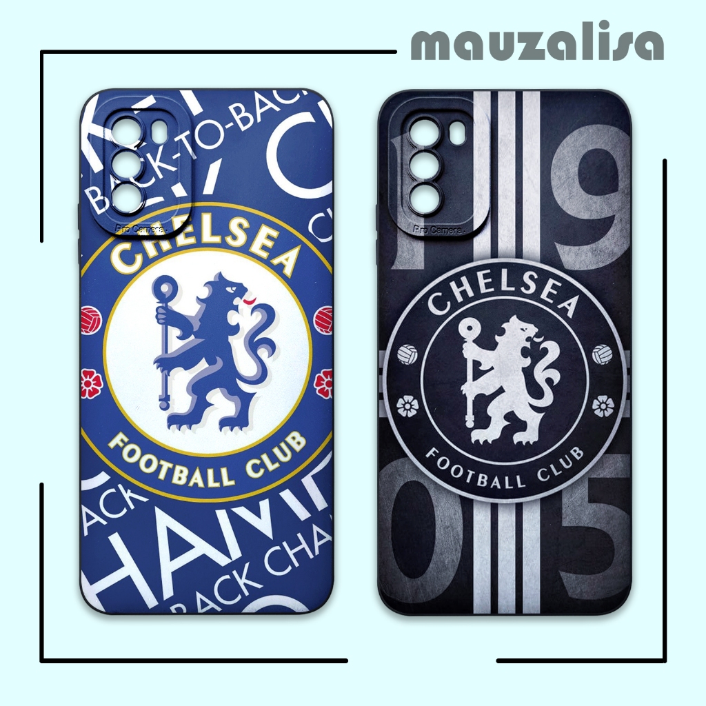 Casing Hp Samsung A02s A03s A02 Model Gambar Club Bola - Softcase Pro Camera - Case Motif Chelsea