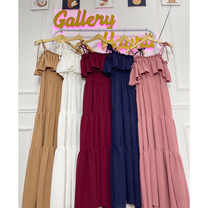 [KODE EQ7CL] SABRINA OVERALL CANDA TALI DRESS PANTAI BY HAURA