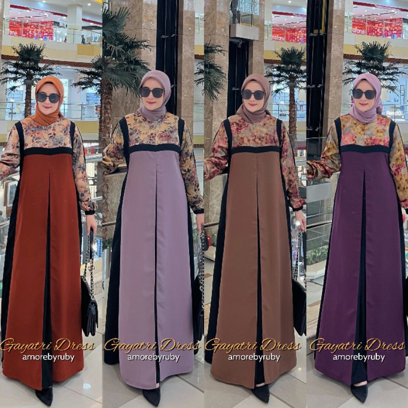 GAYATRI DRESS AMORE BY RUBY ORI DRESS MUSLIM BAJU WANITA DRESS BUSUI GAMIS BUSUI WUDHUABLE BAJU WANI