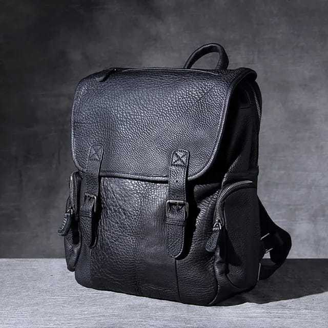 Tas Ransel Tas Sekolah Kapasitas Besar Kulit Asli Garut