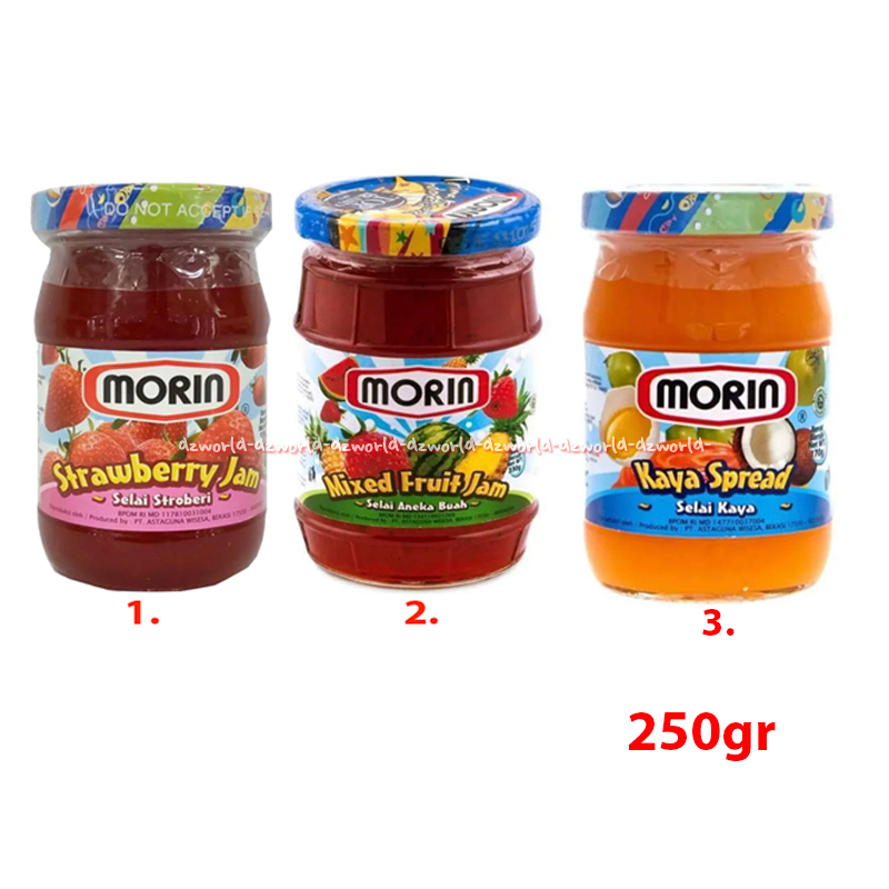 

Morin 450gr Selai Strawberry Jam Mixed Fruit Kaya Spread Kemasan Botol Selai Aneka Buah Kaya Stroberi Selai Untuk Roti Morine