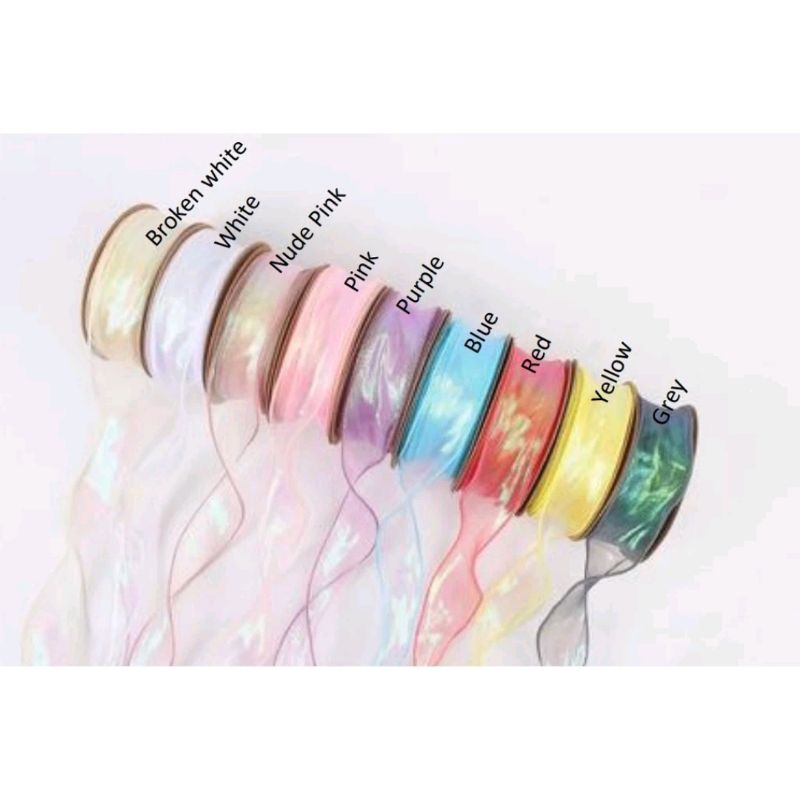 

(Meteran) Mermaid Rainbow Ribbon / Pita korea