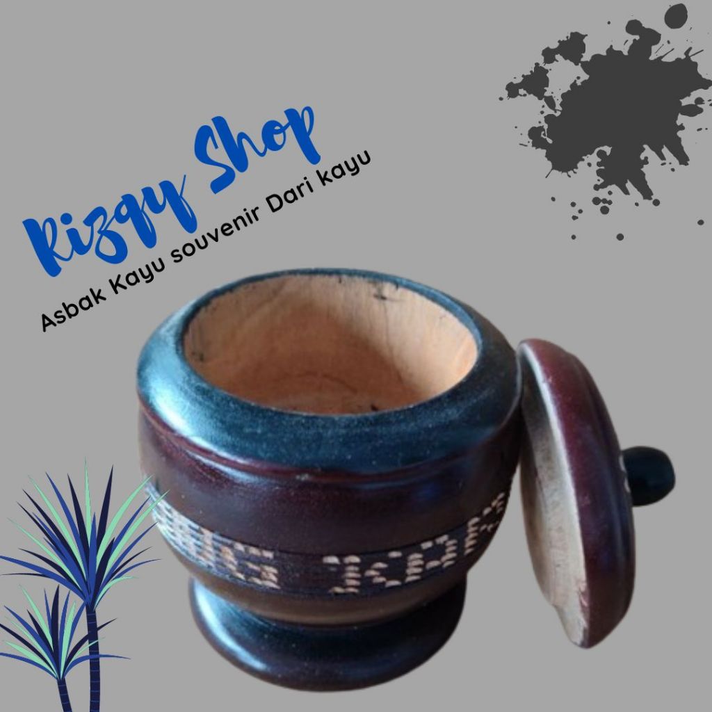 Asbak Dari Kayu Souvenir Bokor Kayu