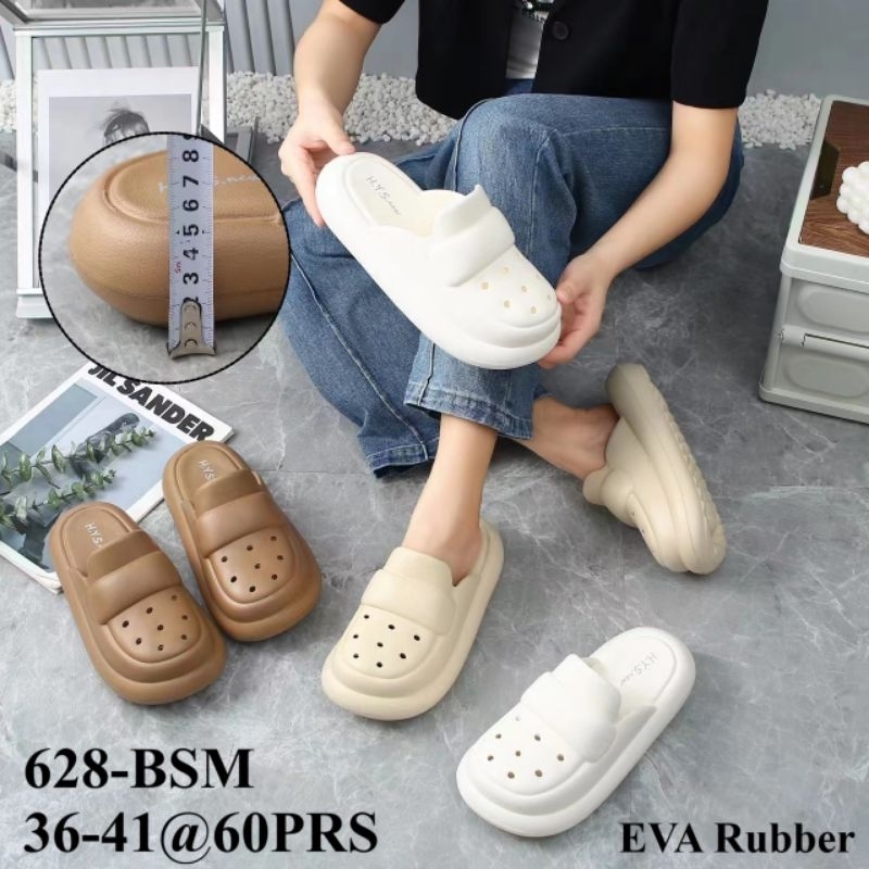 Grosir Sandal Clogk Perempuan Terbaru Hys X817-Bsm (Eva Rubber) Sandal Trendi