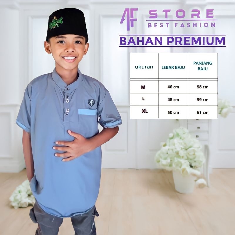 baju Koko anak tajol laki laki  modern umur ( 7 -13tahun) / baju Koko / Koko anak / baju