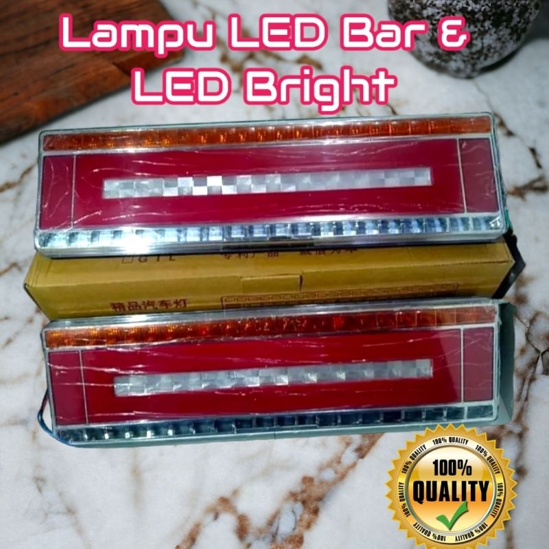 Lampu Stoplamp Truk Variasi 47 Cm LED Bar