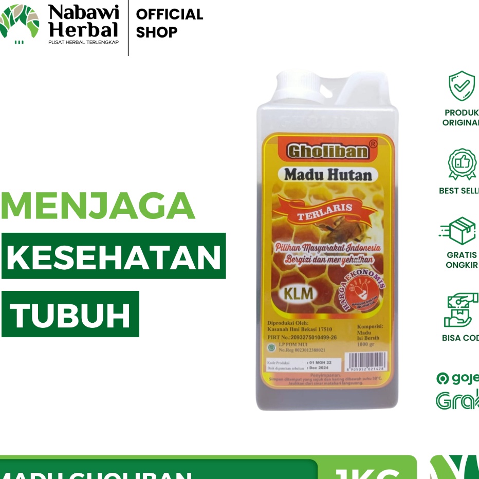 

[KODE Q0SEK] GHOLIBAN - Madu Hutan Kalimantan KLM 100% Asli 1kg
