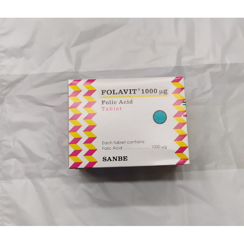 folavit 1000mg isi 100 tablet
