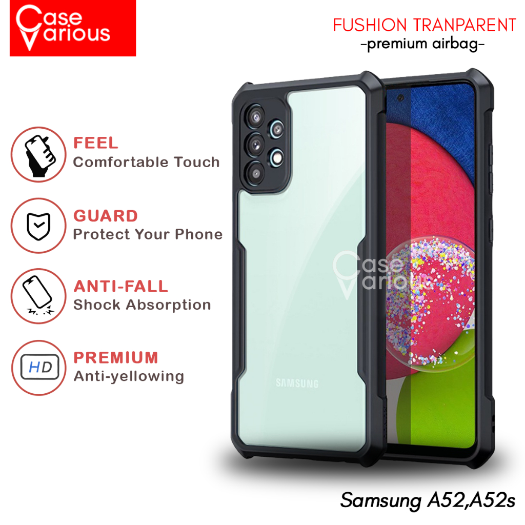 Case Samsung A52,A52S Hard Case Fushion Casing Transparent