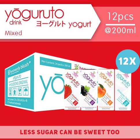 

T3rkini Yogurt Heavenly Blush Yoguruto Strawberry, Peach, Blackcurrant, Plain [12Px180ml] Flas Sale