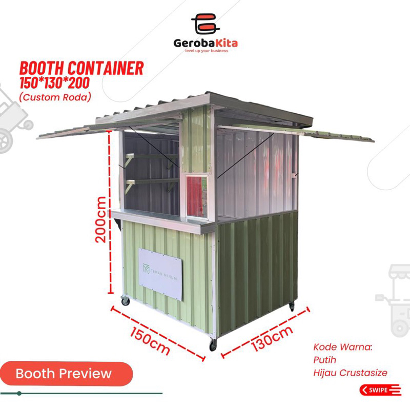 Booth Container 150x130x200