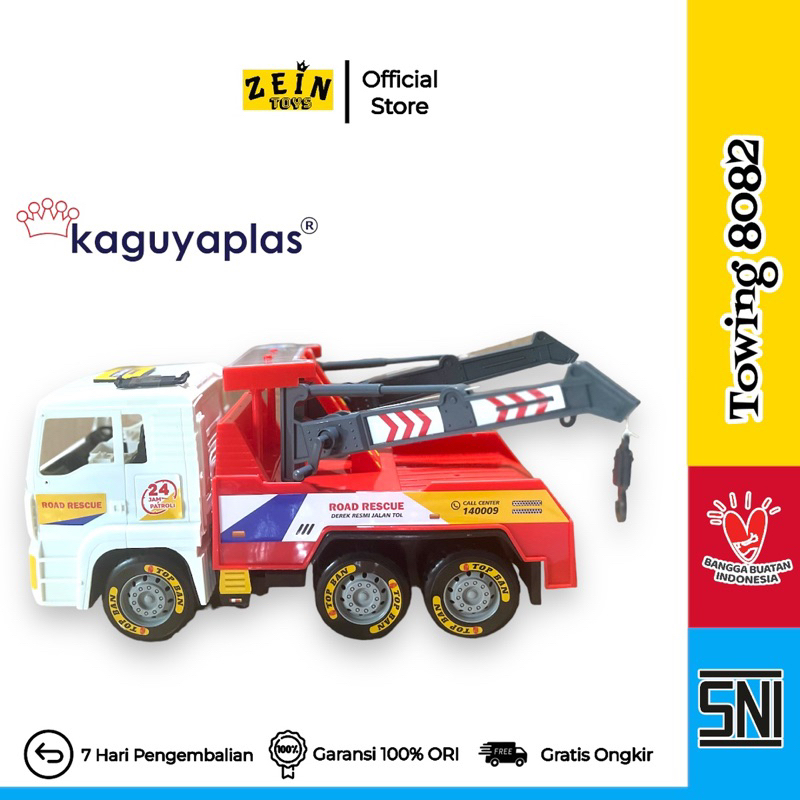 Zeintoys mainan mobil towing mobil rescue mobil derek kaguyaplas 8082