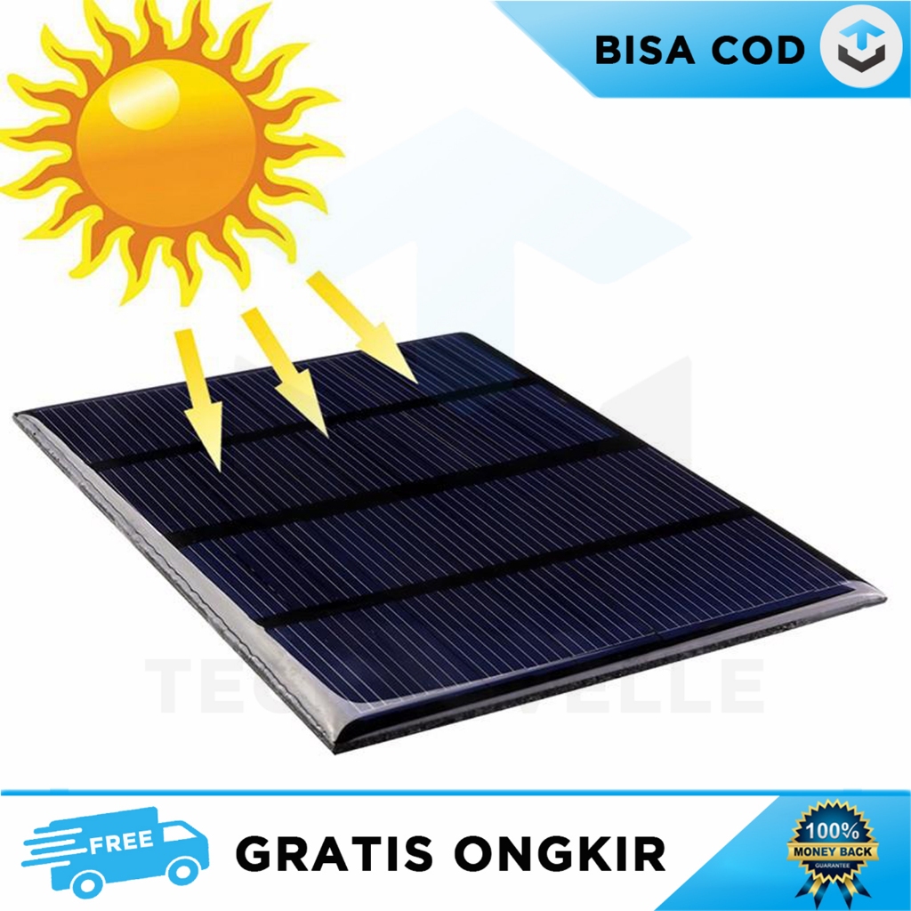 PANEL SURYA MINI 1,5WATT 12V TENAGA MATAHARI DESIGN PORTABLE MINIMALIS