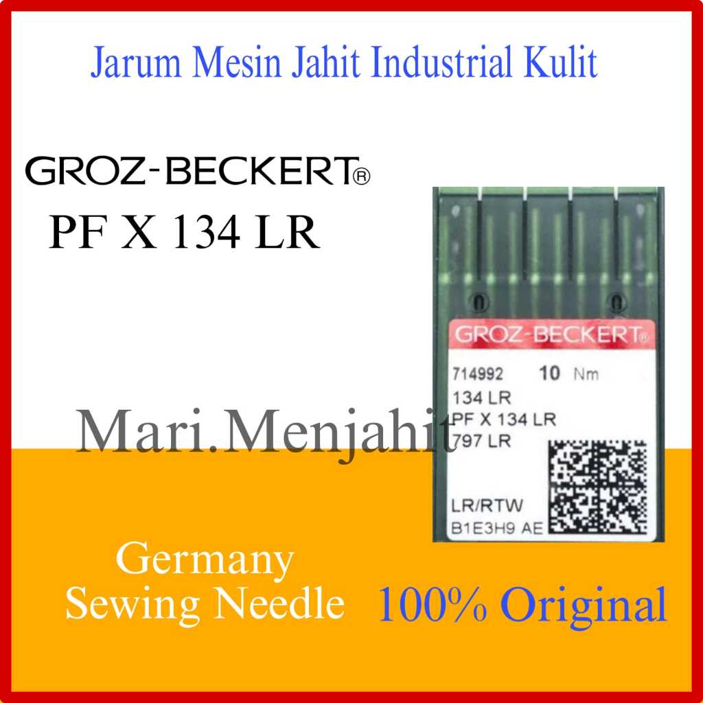 Jarum Groz Beckert PFx134LR / PF x 134 LR Jarum Jahit Kulit