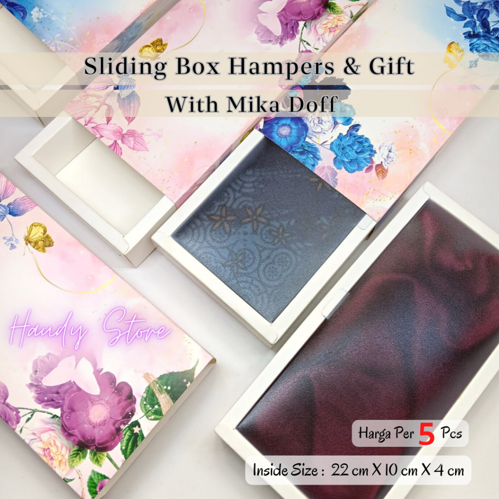 

BOX SLIDING MOTIF BESAR ( 5 Pcs ) / SLIDING BOX / KEMASAN / GIFT / HAMPERS / HIJAB / PACKAGING