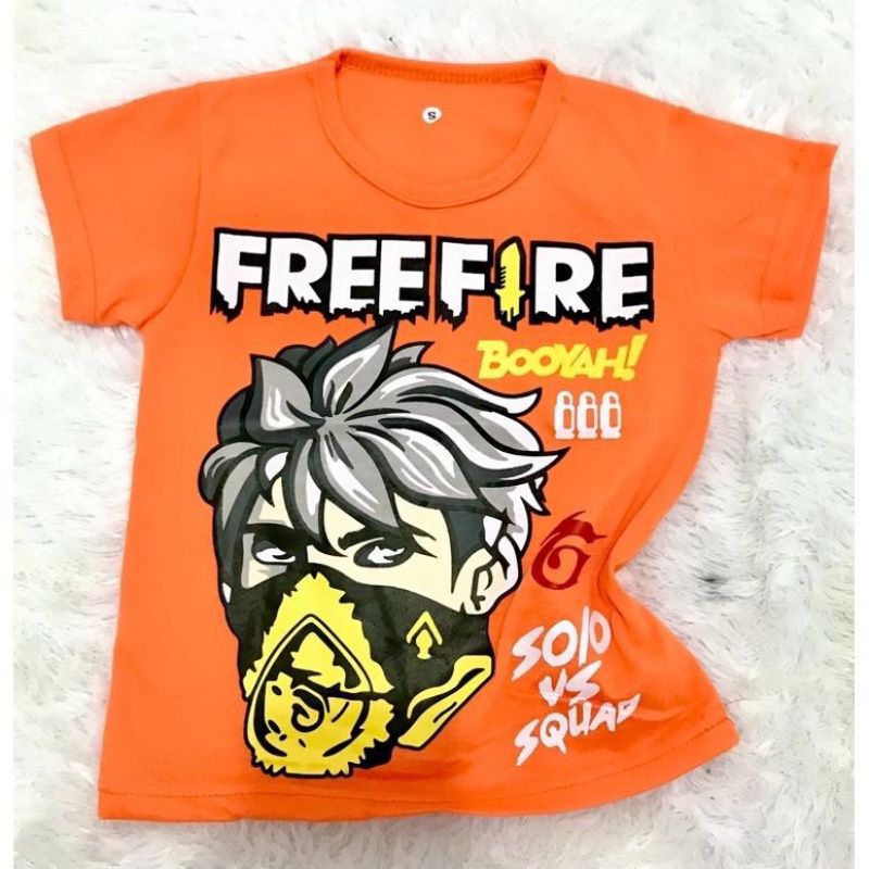 kidscolony Baju Freefire anak laki-laki usia 1-12 tahun