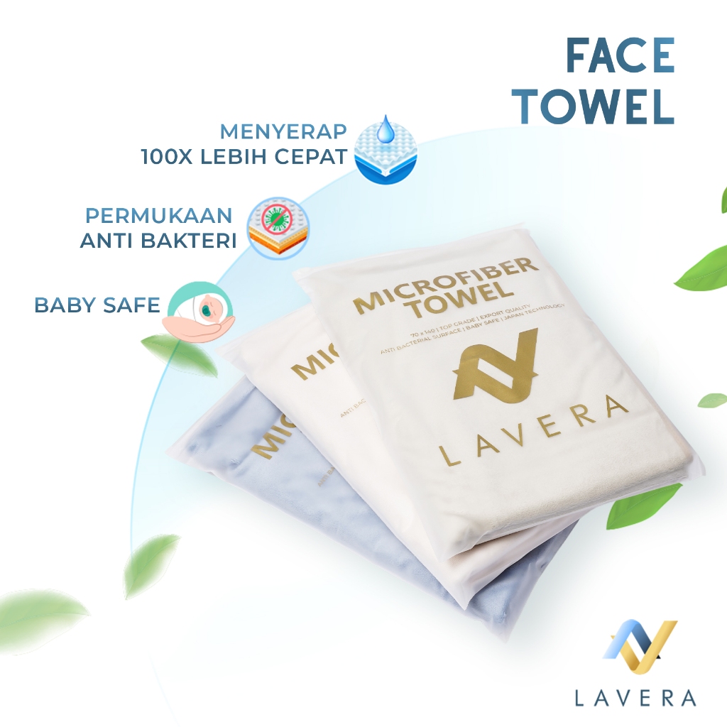 Premium Handuk Muka / Olahraga Microfiber Face and Hair Towel Premium Sport Towel Wajah Lembut Kecil