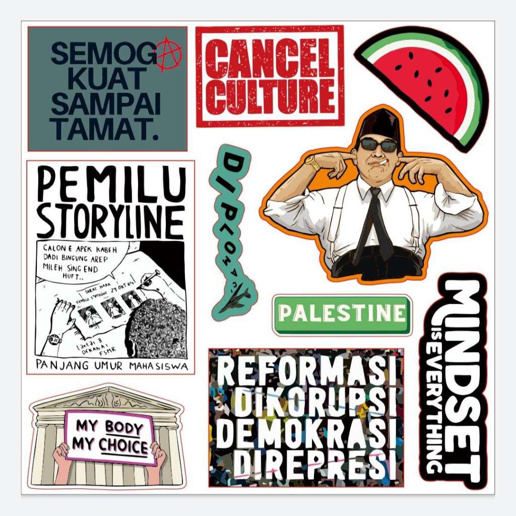 

Sticker Pack Soekarno Pemilu Storyline Palestine