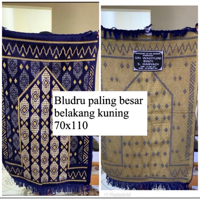 SOUVENIR SAJADAH BLUDRU TEBAL SABLON TAHLILAN