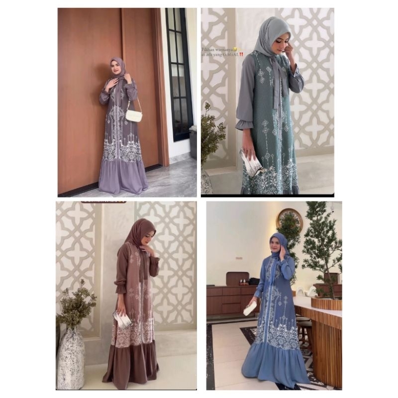 JIHAN RAYA DRESS ORI NADEEA / JIHAN DRESS ORI NADEEA (original) PILIH JNT