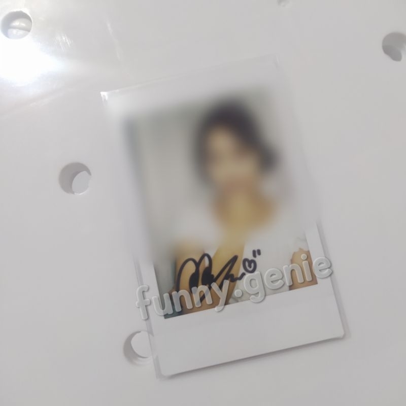 Minji secret number polaroid signed