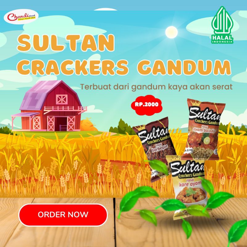 

PROMOO SNACK Sultan Gandum Creackers CEMILAN SEHAT