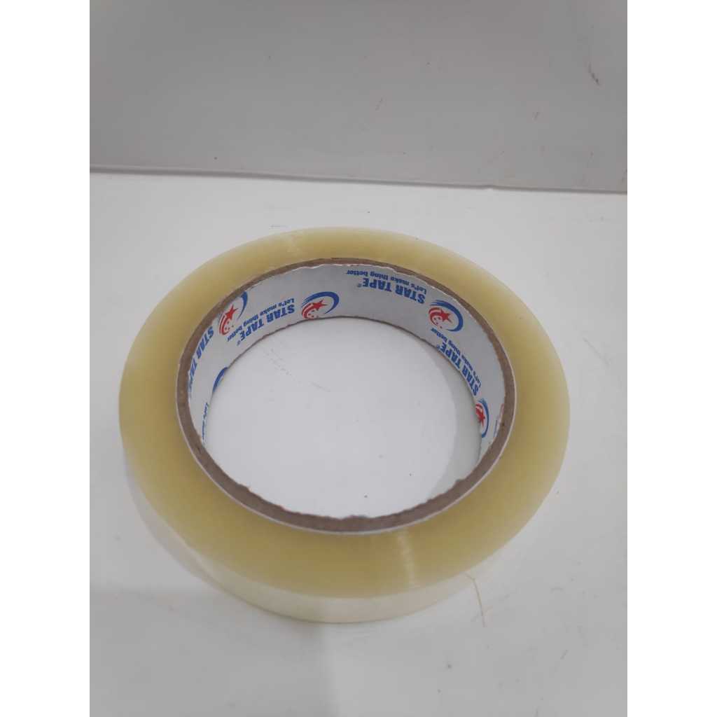 

lakban 1 in 90 yard star tape/lakban bening 1 in 90 yard star tape