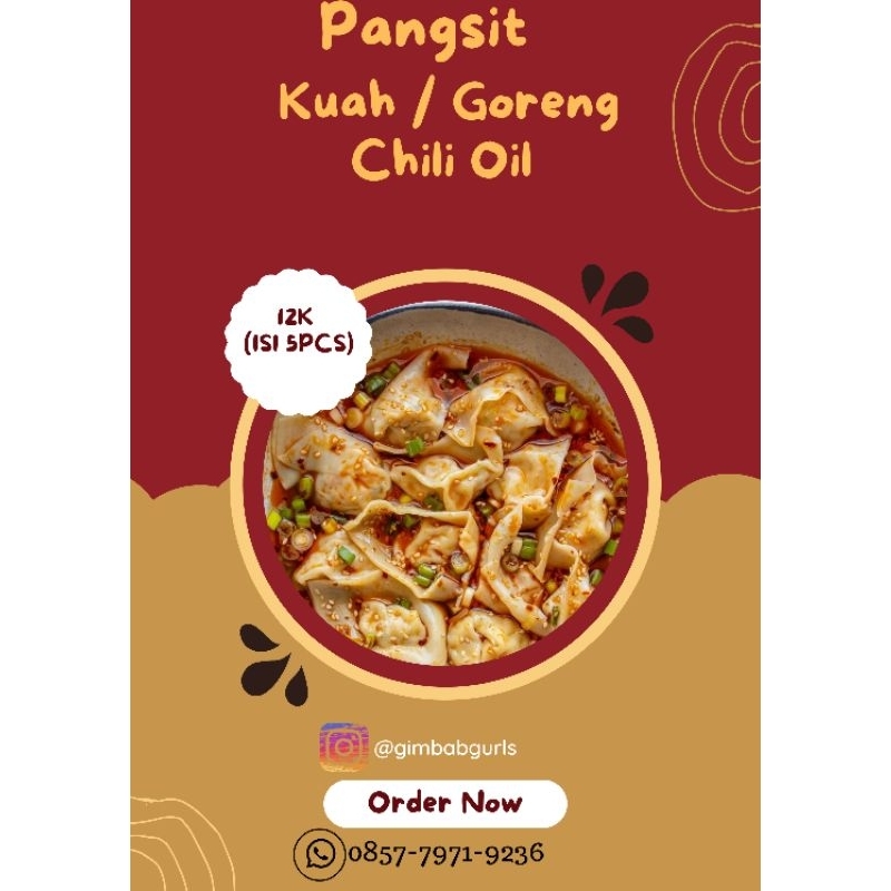 

pangsit kuah goreng/rebus chilioil tersedia untuk pembelian reseller (min 20 pack)