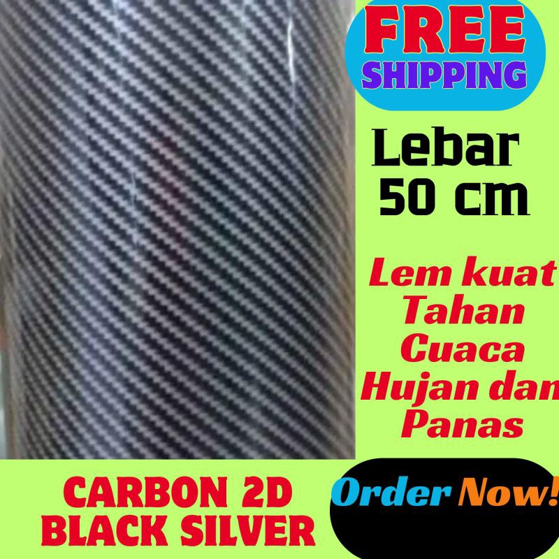 SKOTLET CARBON 2D BLACK SILVER.