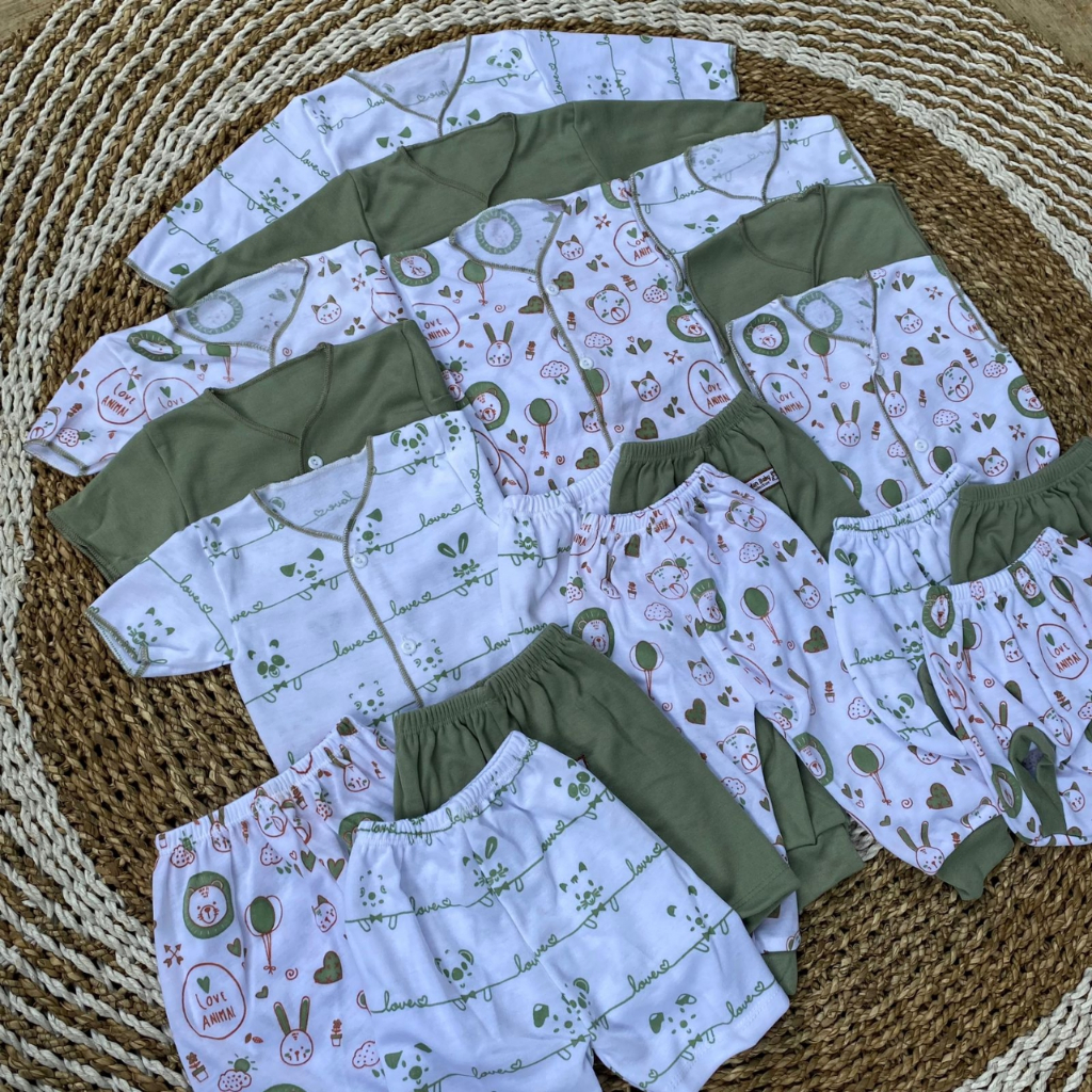 18 Pcs Baju Bayi Baru Lahir Laki Laki Perempuan Celana Bayi Newborn Jaya Baby&amp;Kids