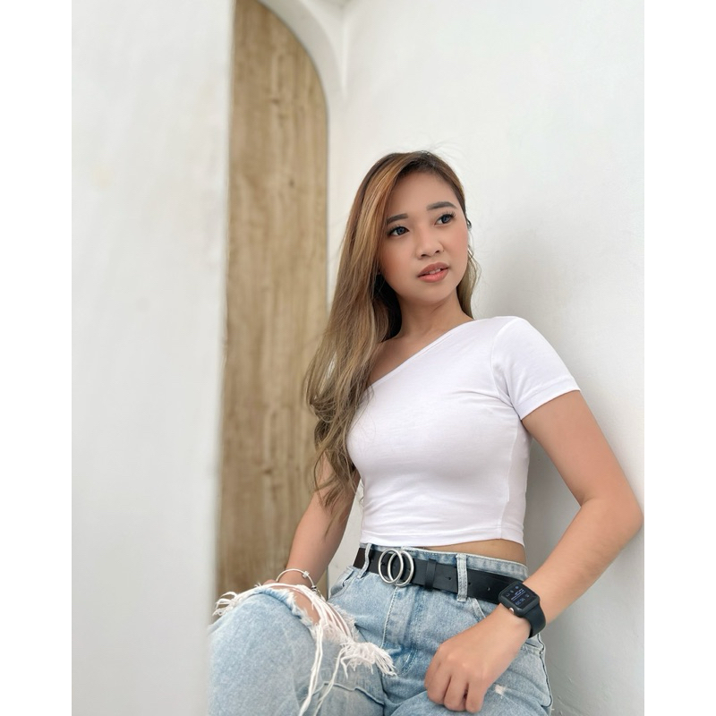 Chloe One Shoulder Crop Top