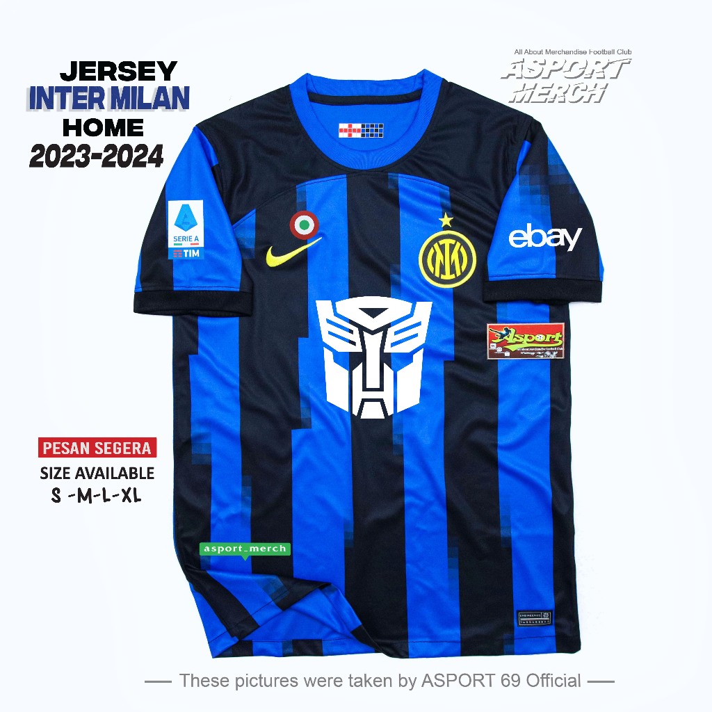 JERSEY BOLA INTER HOME special TRANSFORMERS 2023 2024 JERSEY INTER TRANSFORMERS 23 24