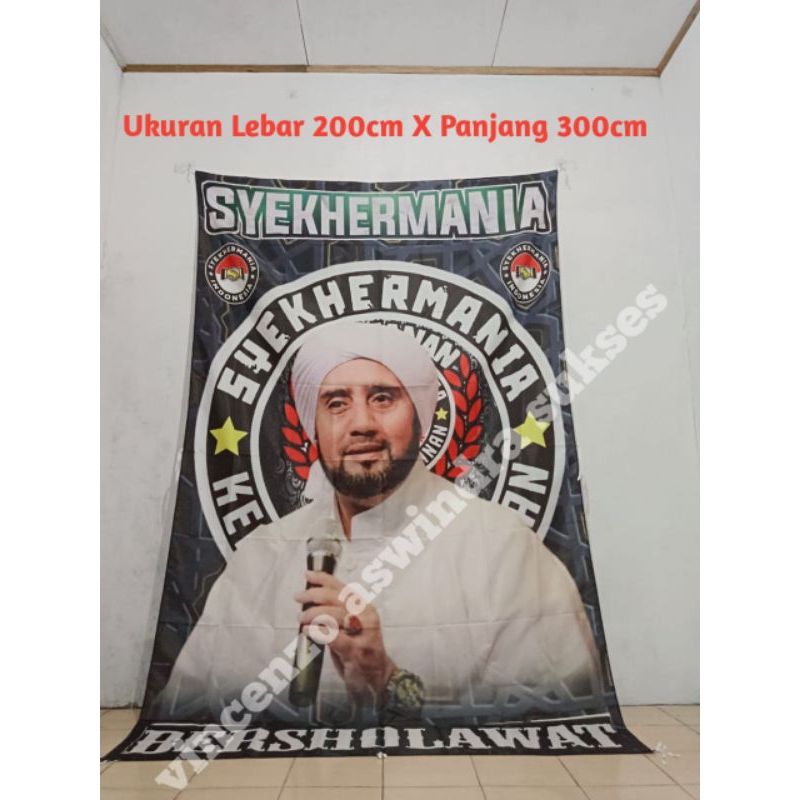 BENDERA SYEKHERMANIA BESAR UMBUL UMBUL GIANTFLAG FULL PRINTING SYEKHERMANIA