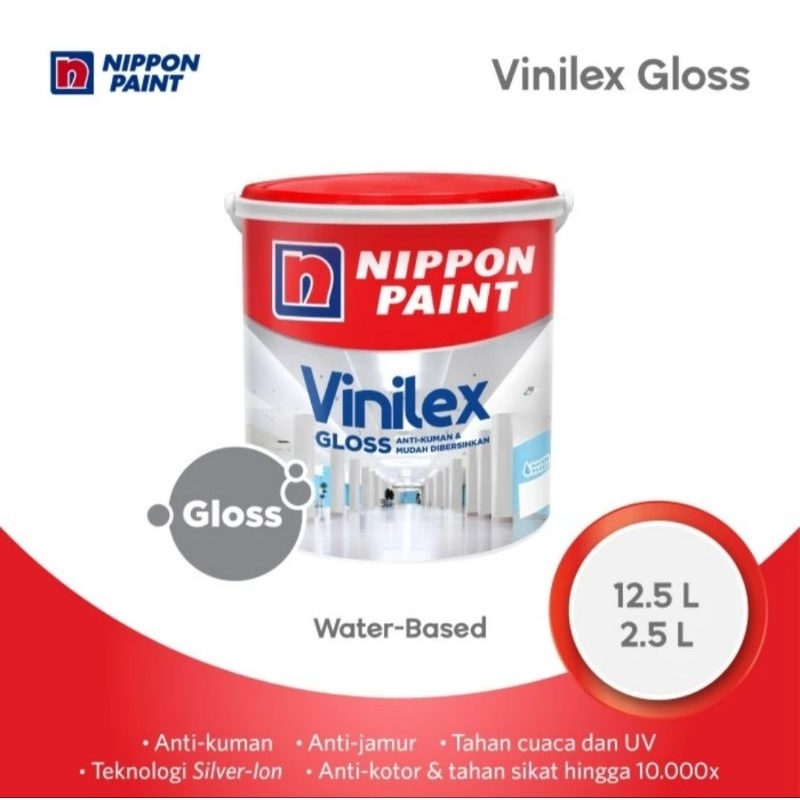 NIPPON VINILEX GLOSS. CAT ANTI KUMAN DAN MUDAH DIBERSIHKAN