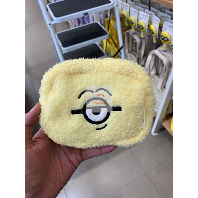 MINISO Dompet Koin Berbulu Seri Minions / Minions Collection Fluffy Coin Purse