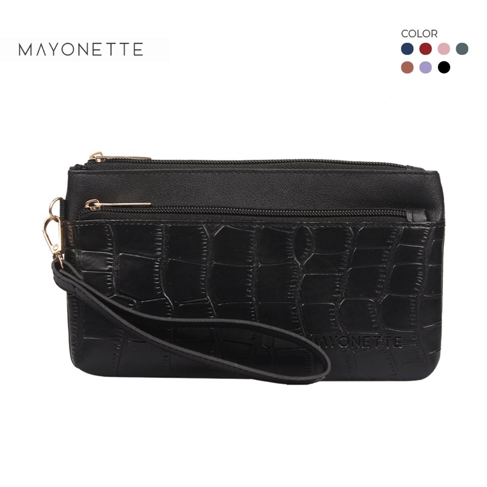 ⇗ MAYONETTE Lumina Croco Pouch Dompet Wanita Terbaru 2022 Tas Croco Wanita DYC09