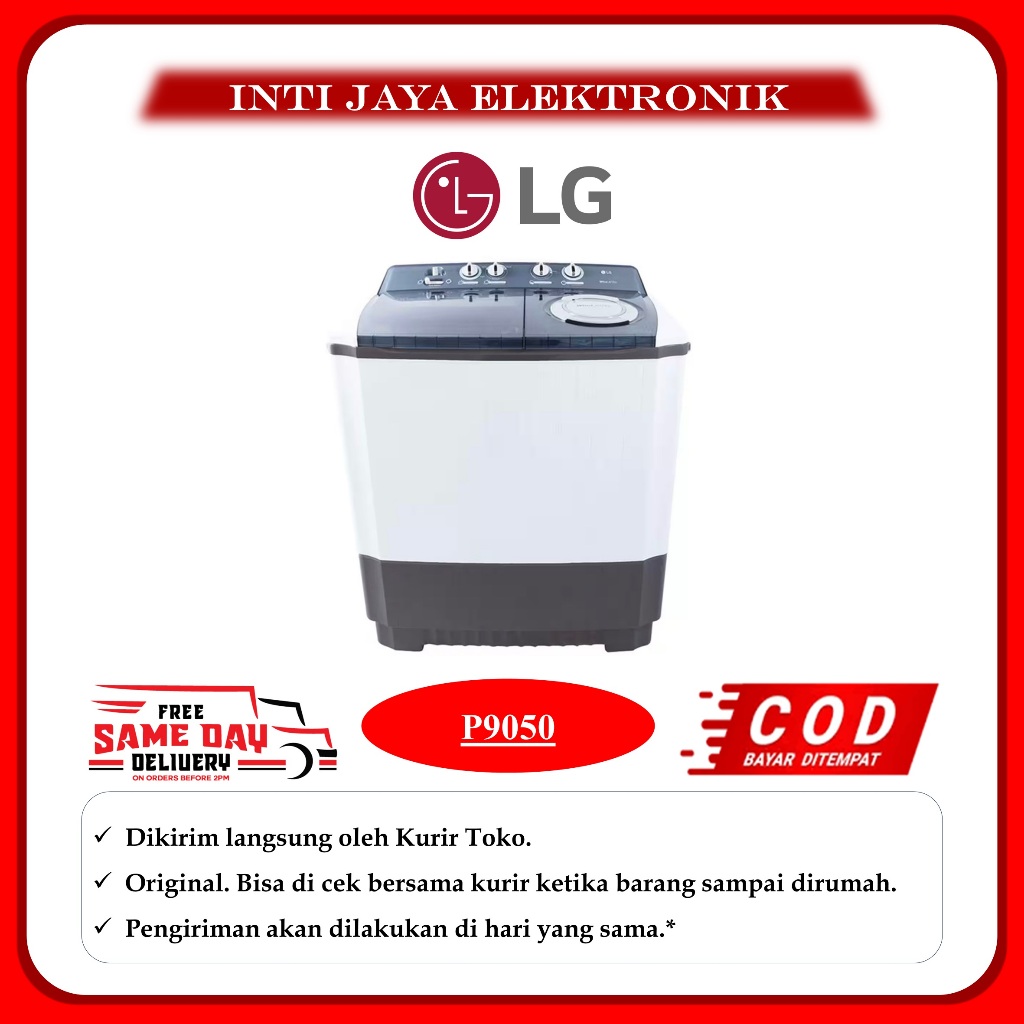 MESIN CUCI LG 9KG P-9050R / P9050 / 9050 9 KG