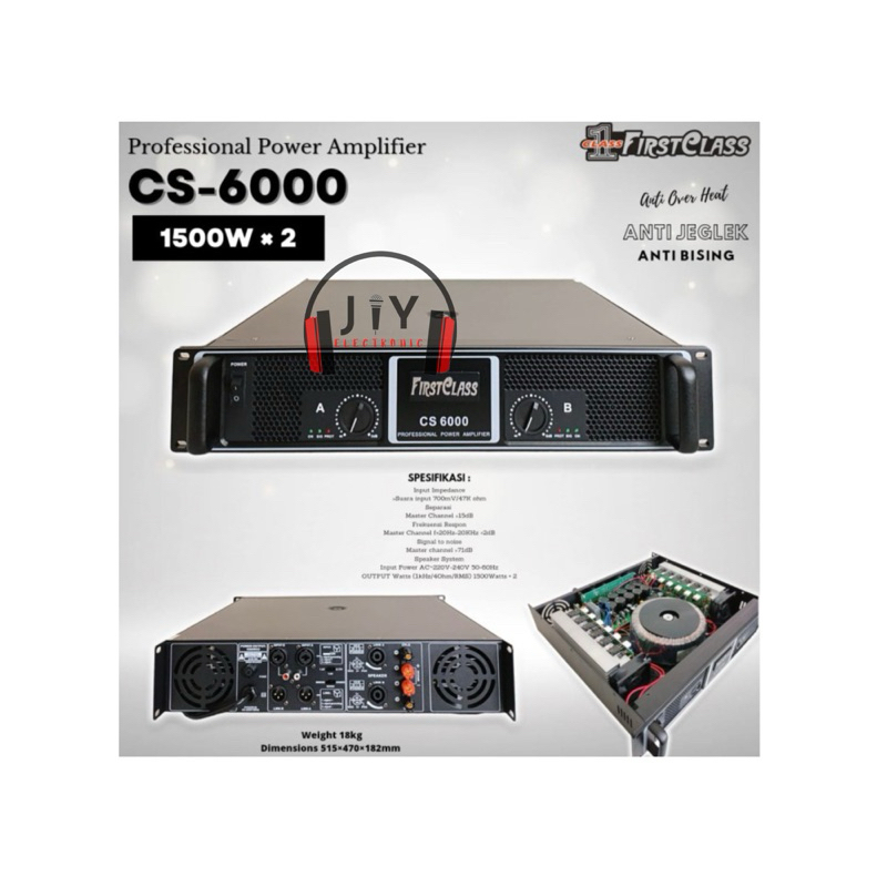 Power FirstClass 2 Channel CS-6000 CS 6000 CS6000
