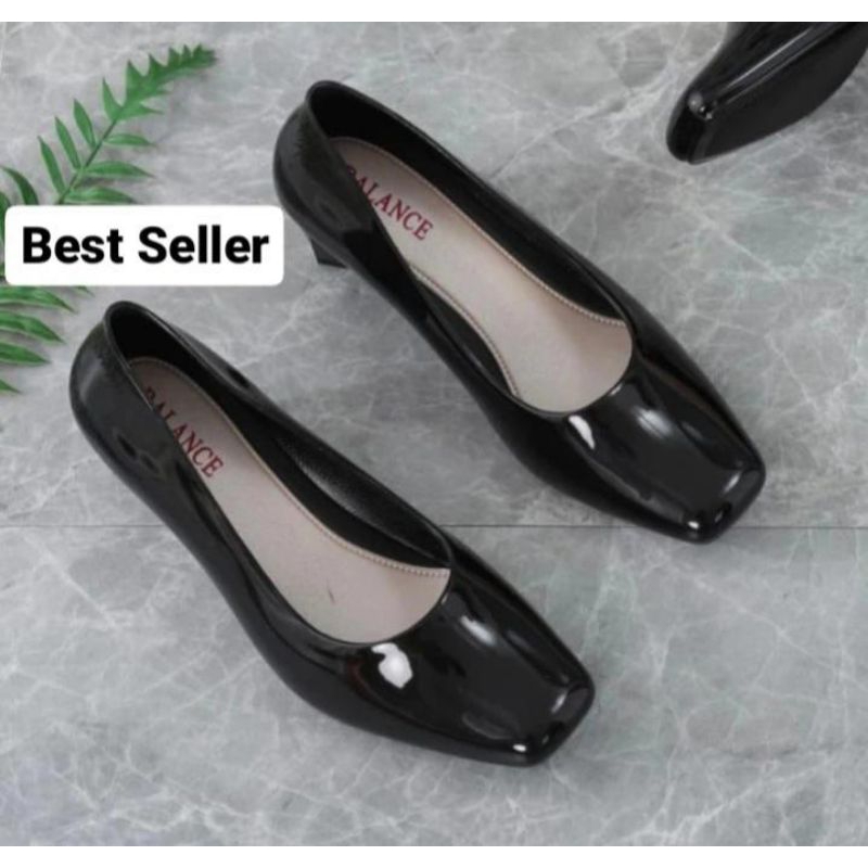 Sepatu hak Wanita Terbaru/Pantofel Hak Tahu Jelly balance Import/Sepatu Kerja Korea Kekinian