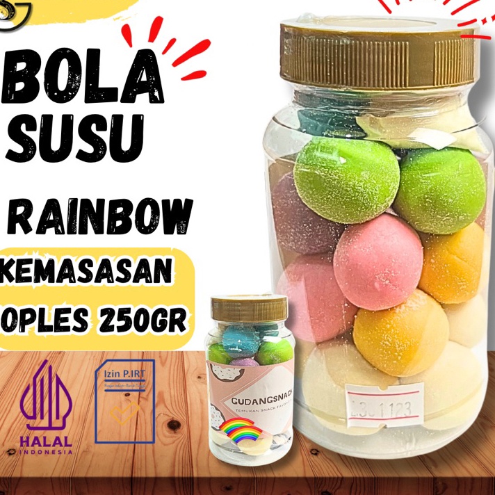 

Stock Banyak BOLA SUSU PELANGI 250gr