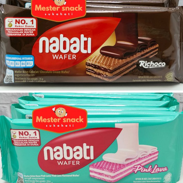 

Terlaku. Nabati Wafer 20 gram (1 pack isi 20 pcs)