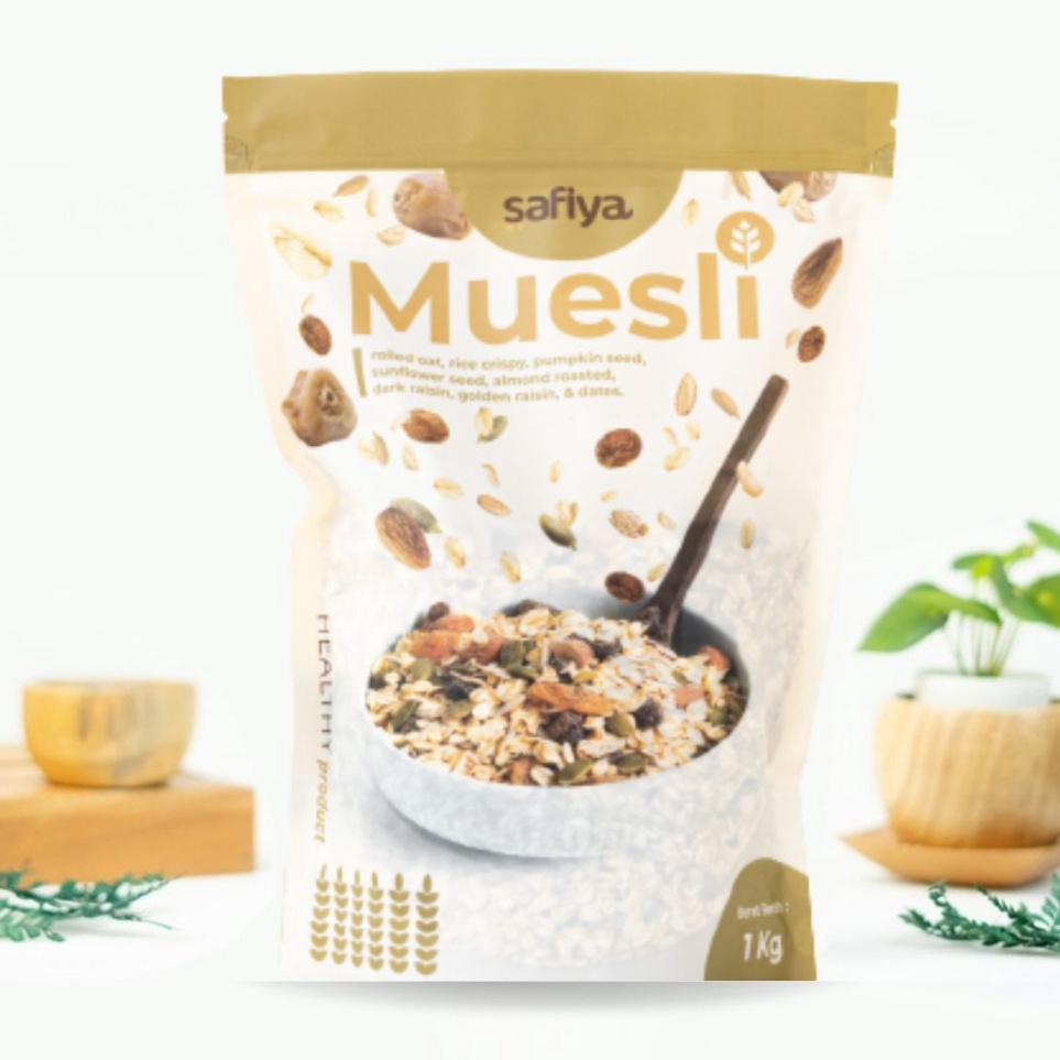 

Baru Muesli Dried Fruit Mix 1 Kg Safiya Sereal Makanan Ringan - Sereal Diet Sehat Alami Oatmeal
