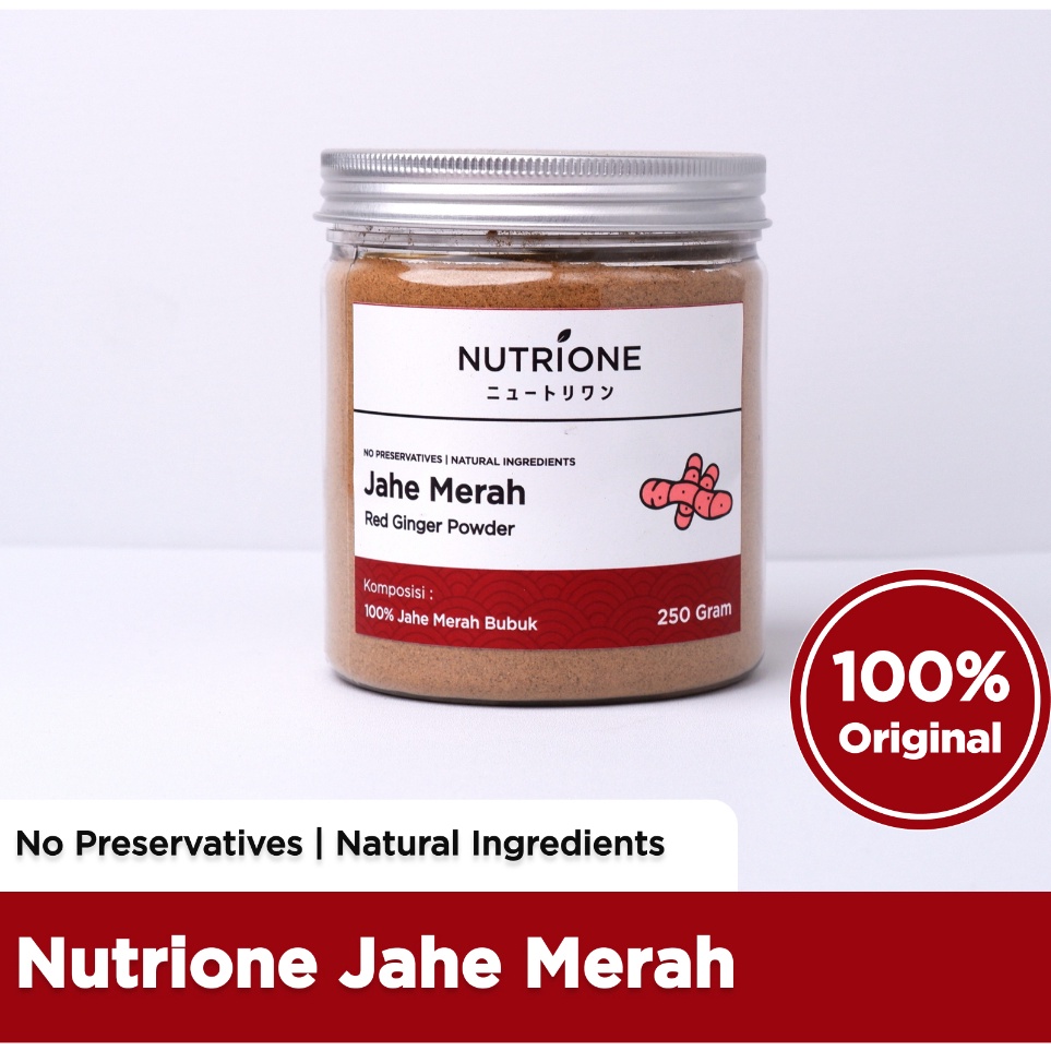 

Ready Jahe Merah Bubuk / Red Ginger Powder Premium Original Nutrione
